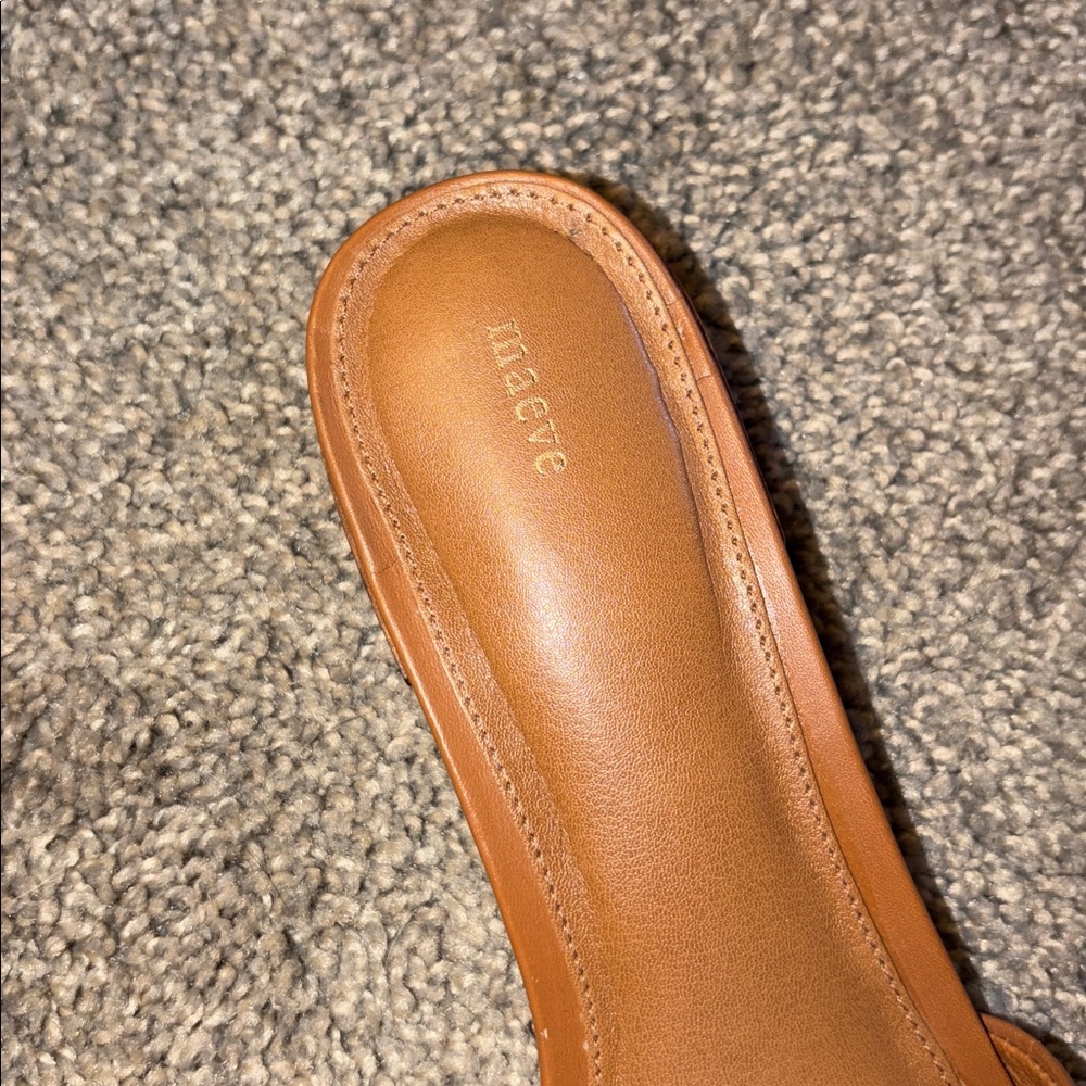 Coralie Mule Slide Sandal by Maeve by Anthropologie camel - Picture 2 of 5